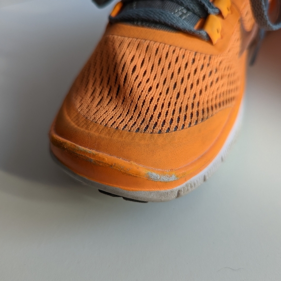 NIKE | Youth Free 3.0 Runners, Orange | Grey - Picture 7 of 8